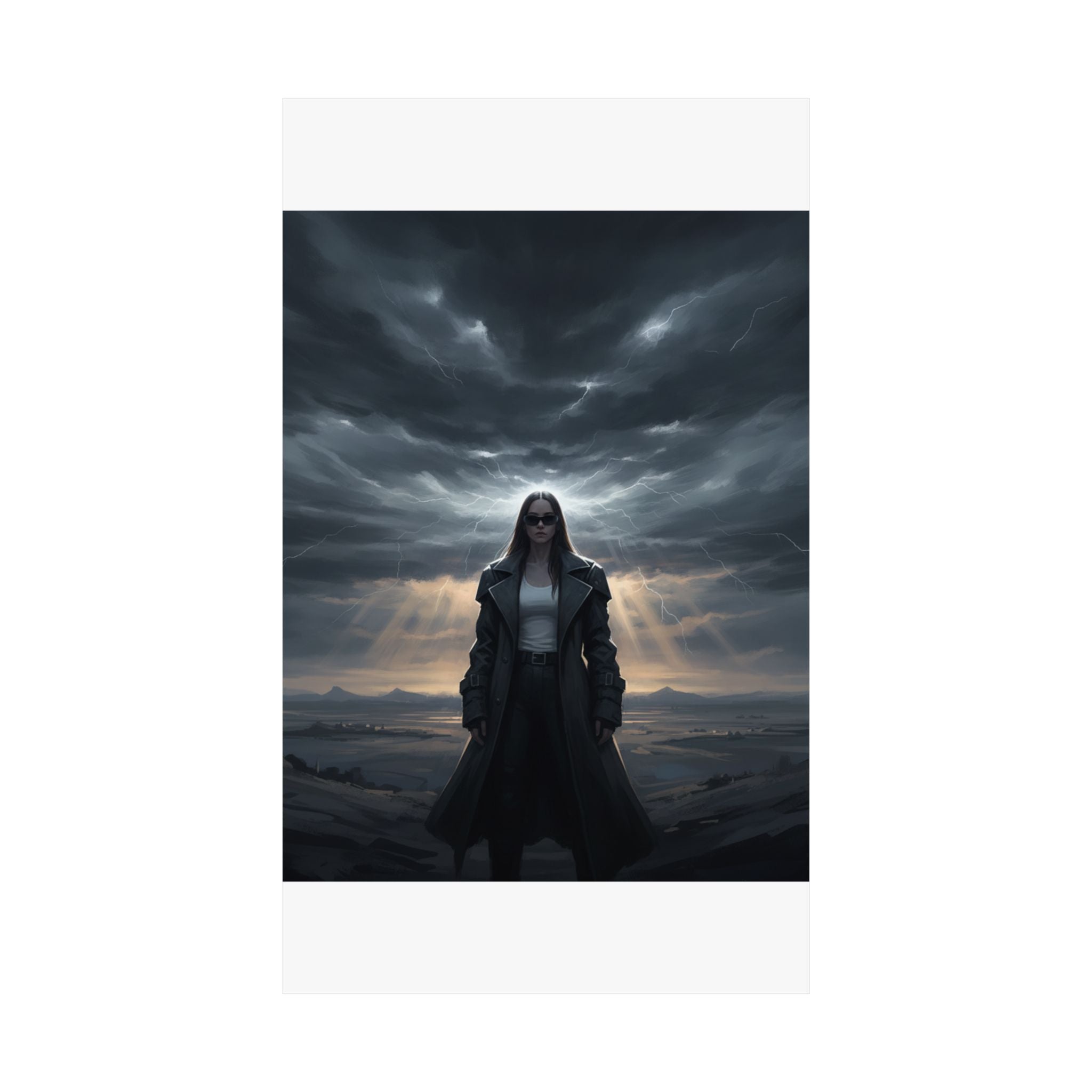 Dramatic Storm — Person — Matte Poster