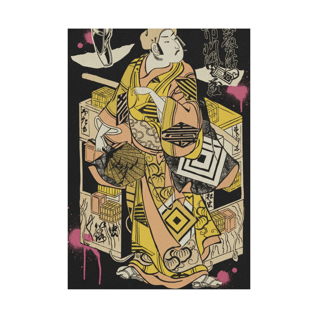 Streetwear Collage — The Actor Ichikawa Danjuro Ii, 1688–1758 — Matte Poster