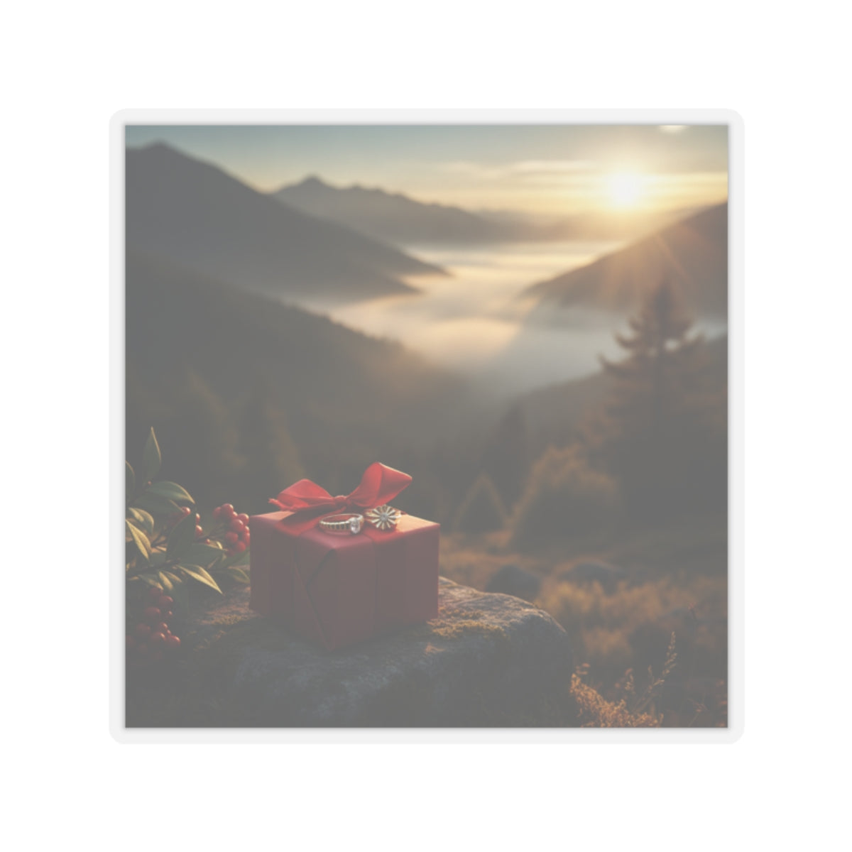 Scenic Nature — Jewelry — Kiss-Cut Sticker