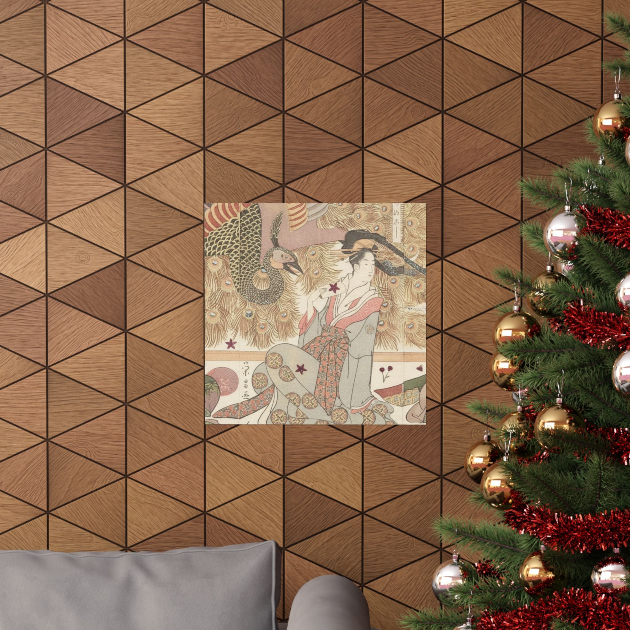 Botanical — Interior Of The House Called Ōgiya — Matte Poster