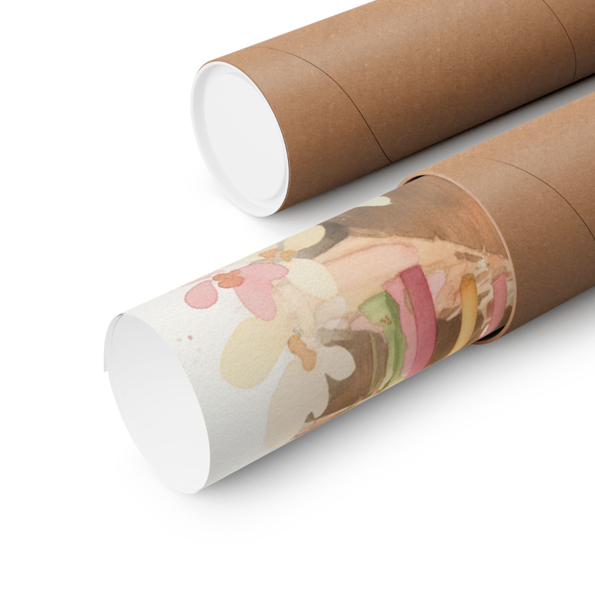 Watercolor — Candle — Matte Poster