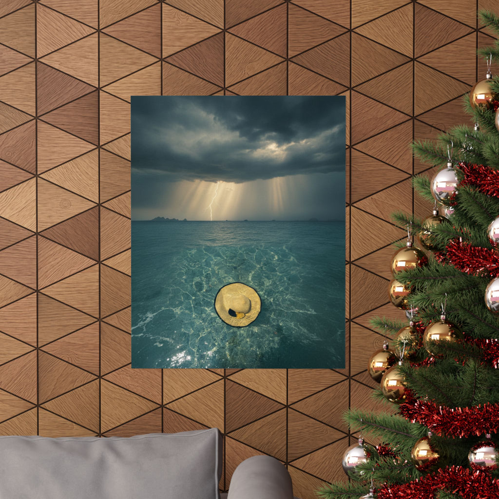 Dramatic Storm — Hat — Matte Poster