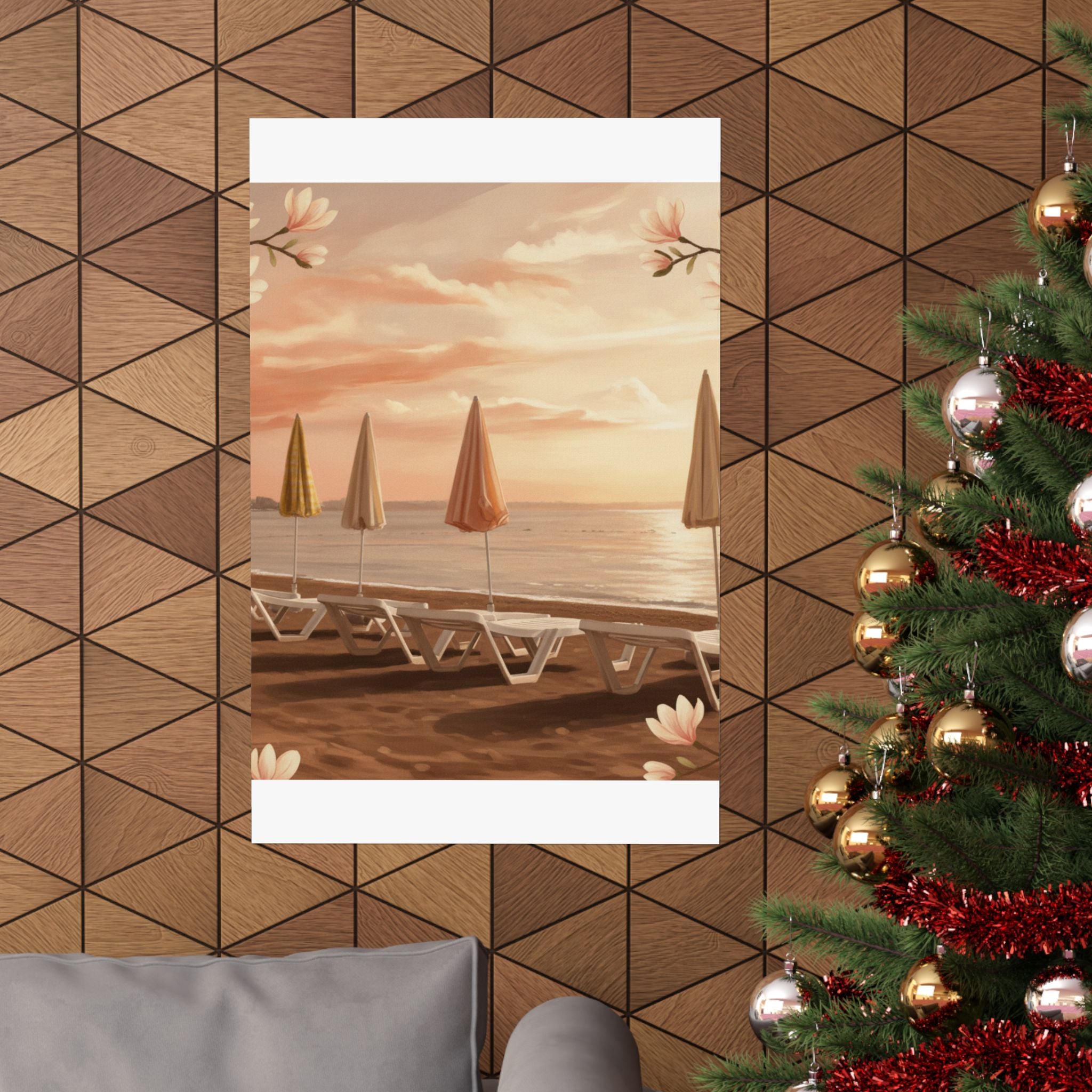 Southern Sunset — Umbrella — Matte Poster
