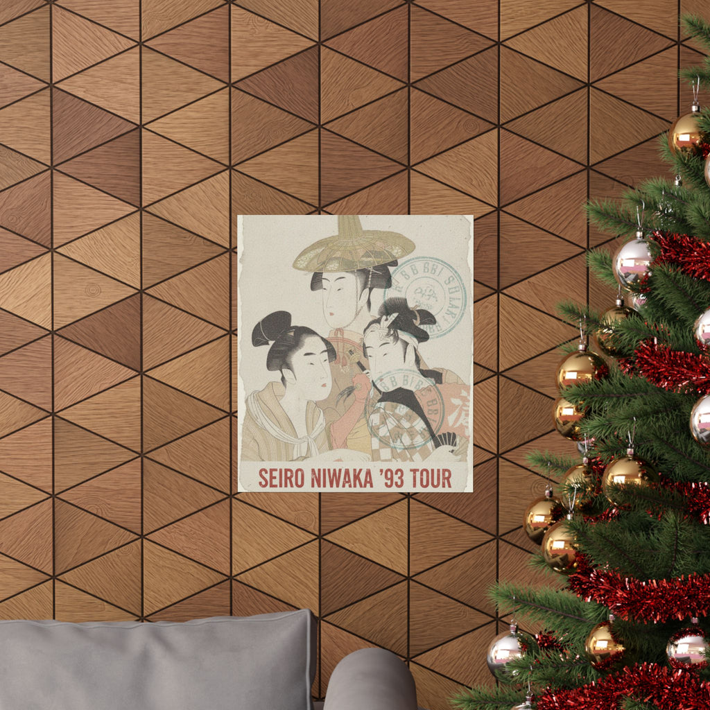 Vintage Bootleg — Seiro Niwaka Onna Geisha No Bu Tojin Shishi Sumo — Matte Poster