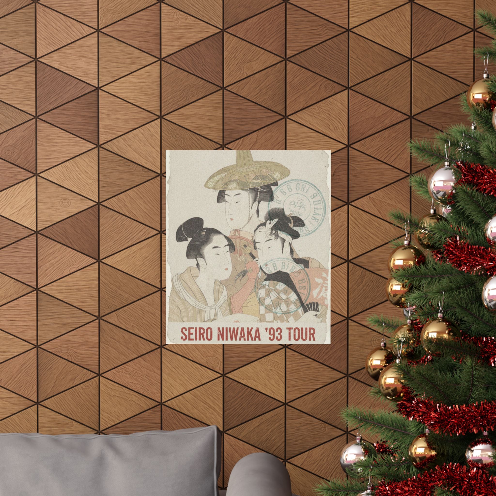 Vintage Bootleg — Seiro Niwaka Onna Geisha No Bu Tojin Shishi Sumo — Matte Poster