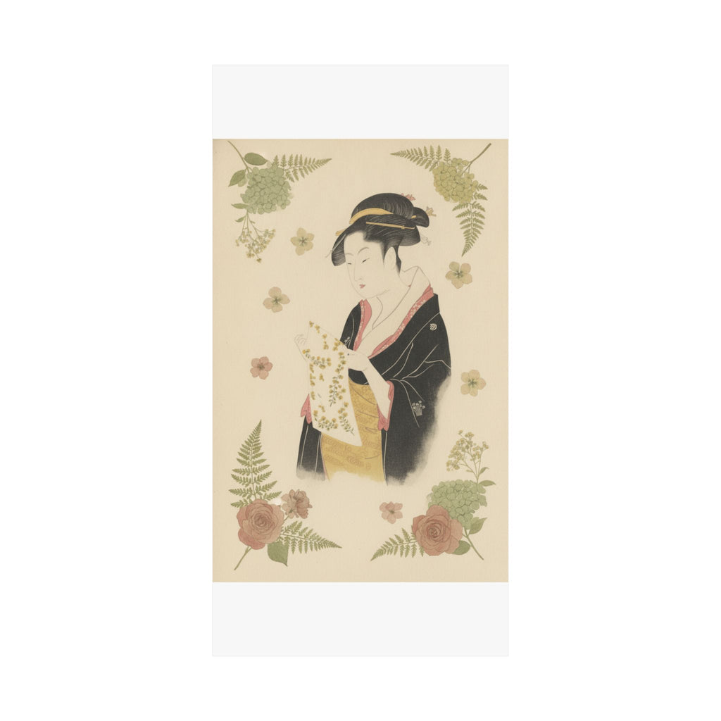 Botanical — The Lady Tomimoto Toyohina Reading A Letter — Matte Poster