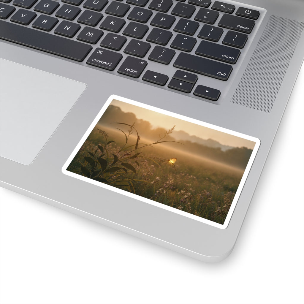 Scenic Nature — Tree Cricket (Matsumushi); Firefly (Hotaru), From The Picture Book Of Crawling C — Kiss-Cut Sticker