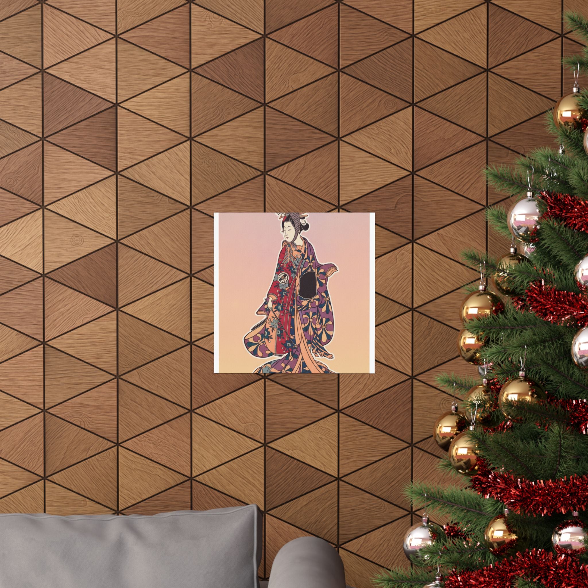 Affirmation — Segawa Kikunojō Ii As A Woman Standing — Matte Poster