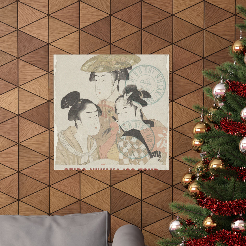 Vintage Bootleg — Seiro Niwaka Onna Geisha No Bu Tojin Shishi Sumo — Matte Poster