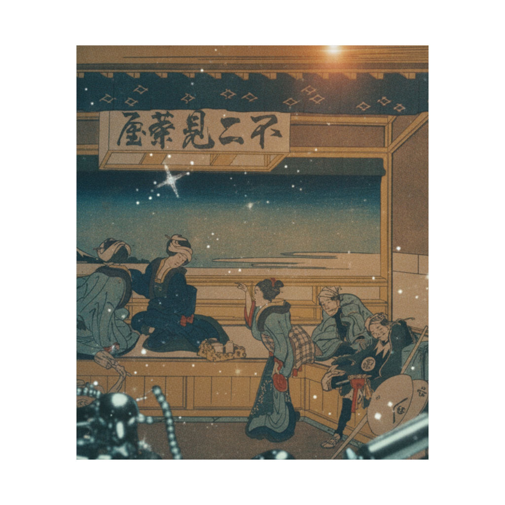 Cinematic — Yoshida On The Tōkaidō (Tōkaidō Yoshida), From The Series Thirty-Six Views Of Mo — Matte Poster