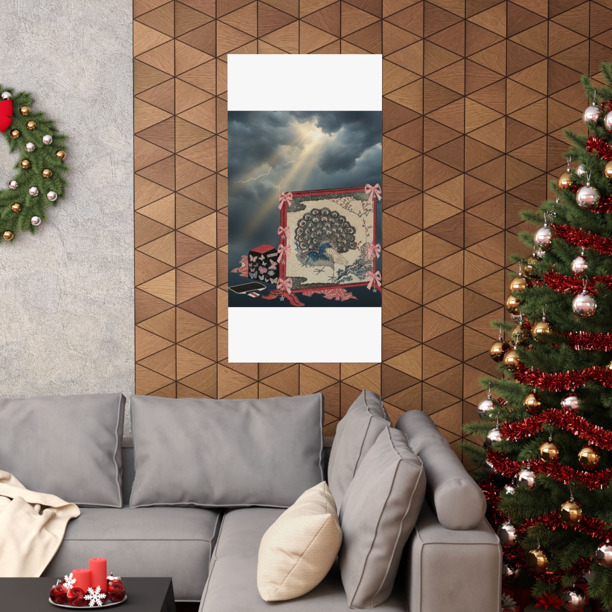 Dramatic Storm — Screen And Lady'S Work-Box — Matte Poster