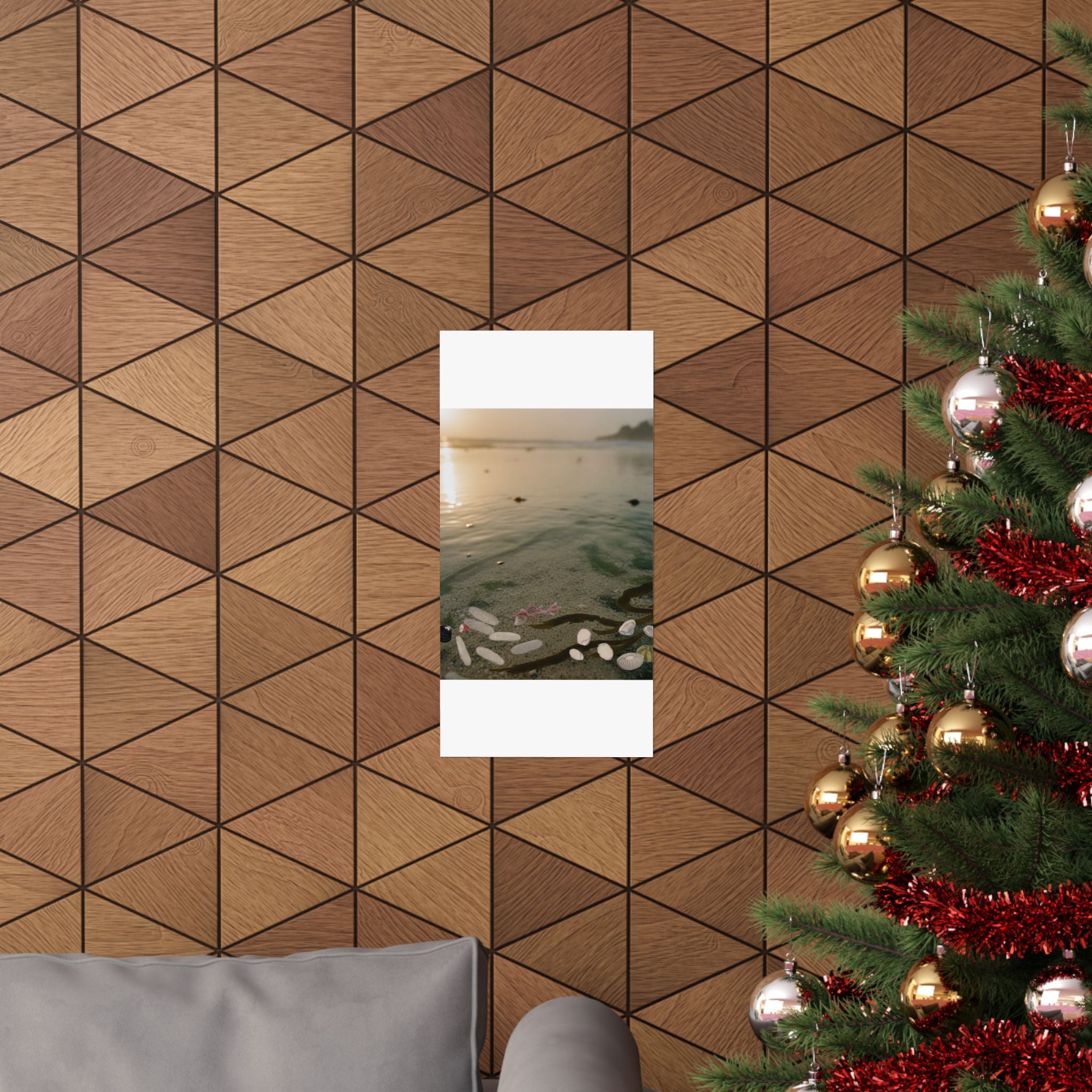 Scenic Nature — Shells Under Water — Matte Poster