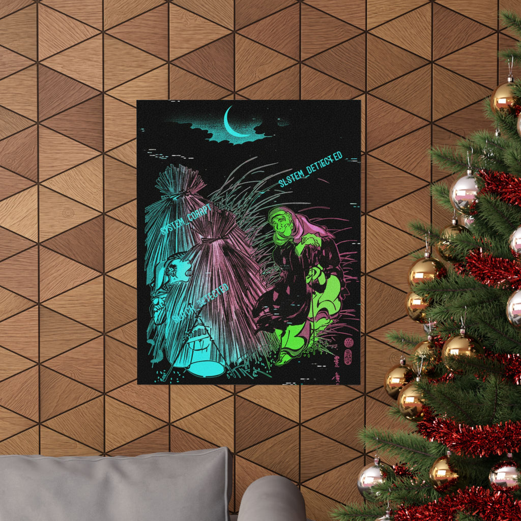 Glitch Culture — Trapping The Fox — Matte Poster