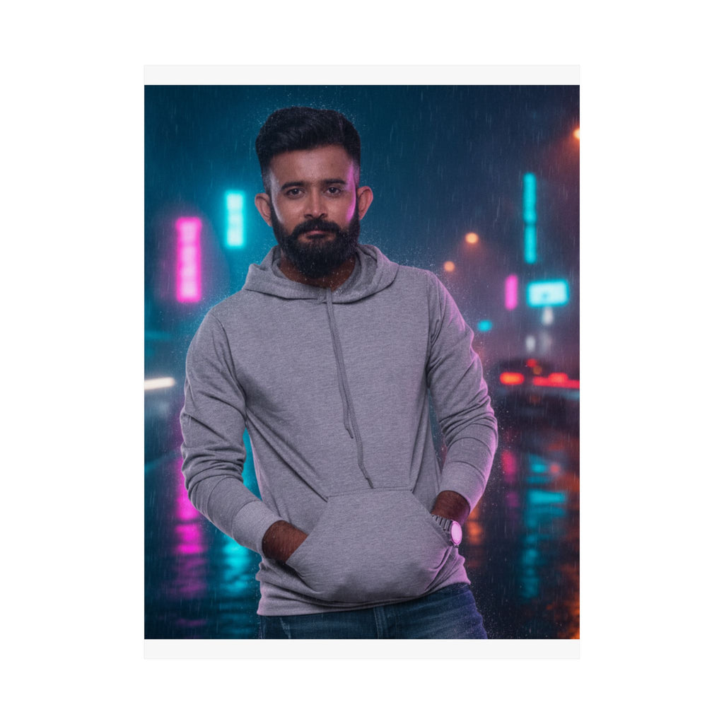 Neon Noir — Person — Matte Poster