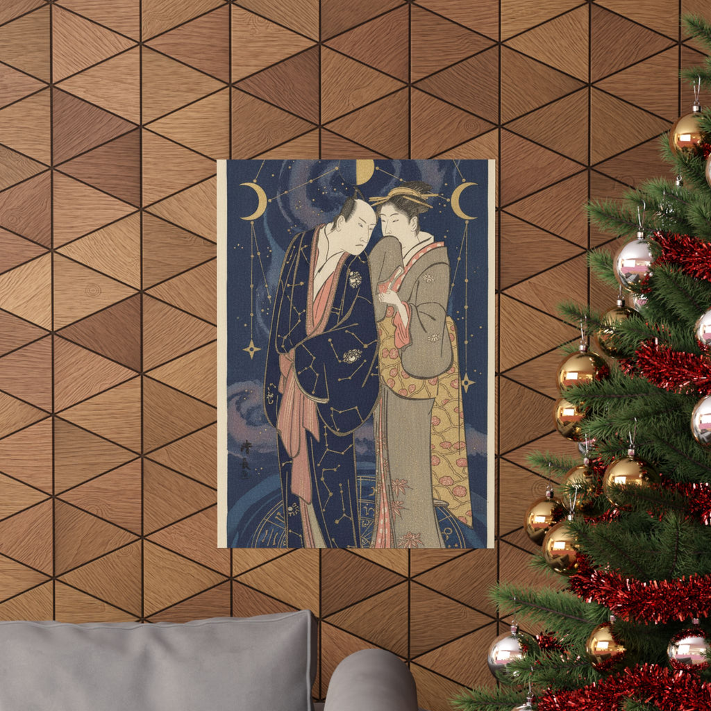 Celestial — Ichikawa Yaozo Iii With A Lady — Matte Poster