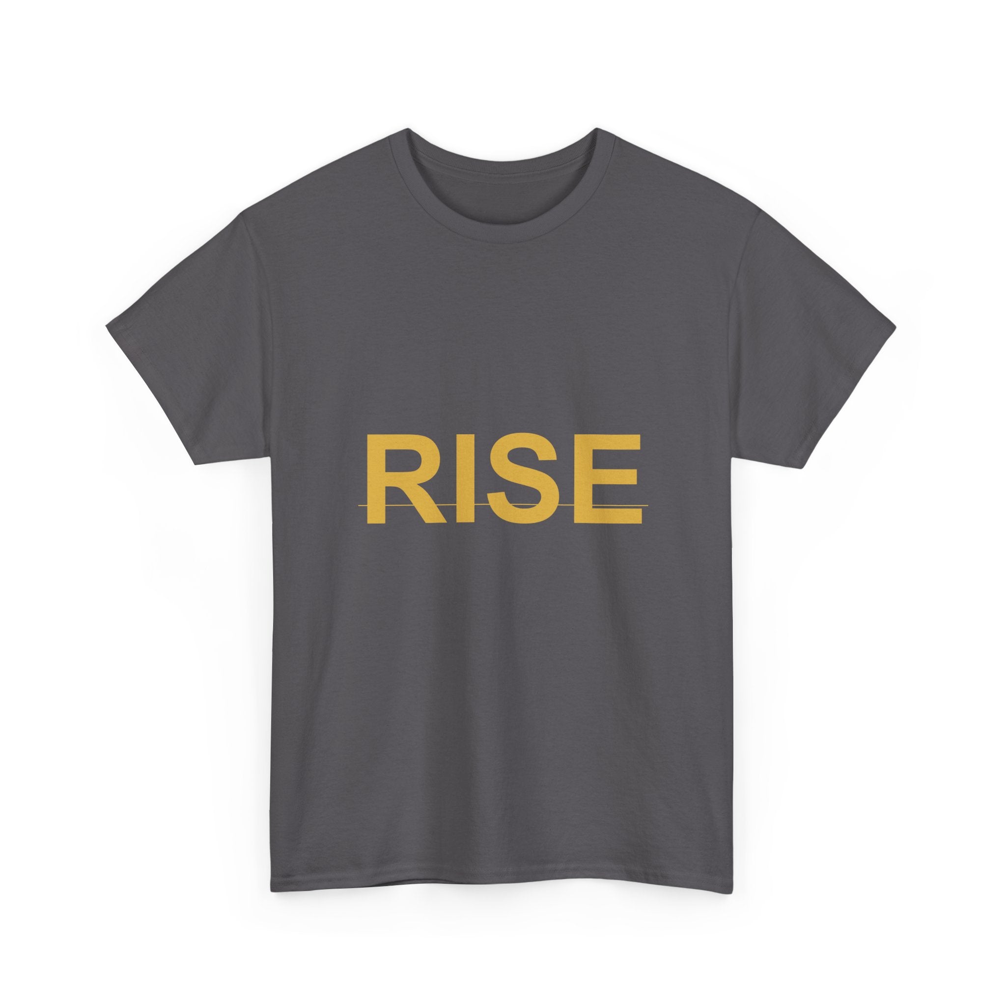 RISE Bold Gold Minimal Typography Graphic Tee