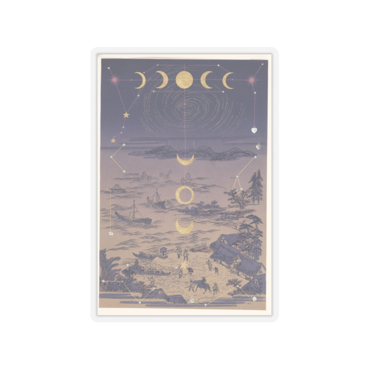 Celestial — Sails Returning To Yahashi — Kiss-Cut Sticker