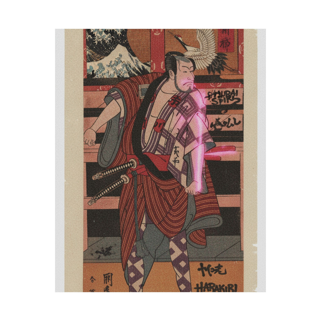 Japanese Street — The Actor Ichikawa Danjuro V As A Samurai — Matte Poster