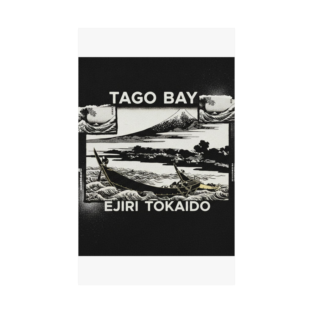 Streetwear Collage — Tago Bay Near Ejiri On The Tōkaidō (Tōkaidō Ejiri Tago No Ura Ryaku Zu), From Th — Matte Poster