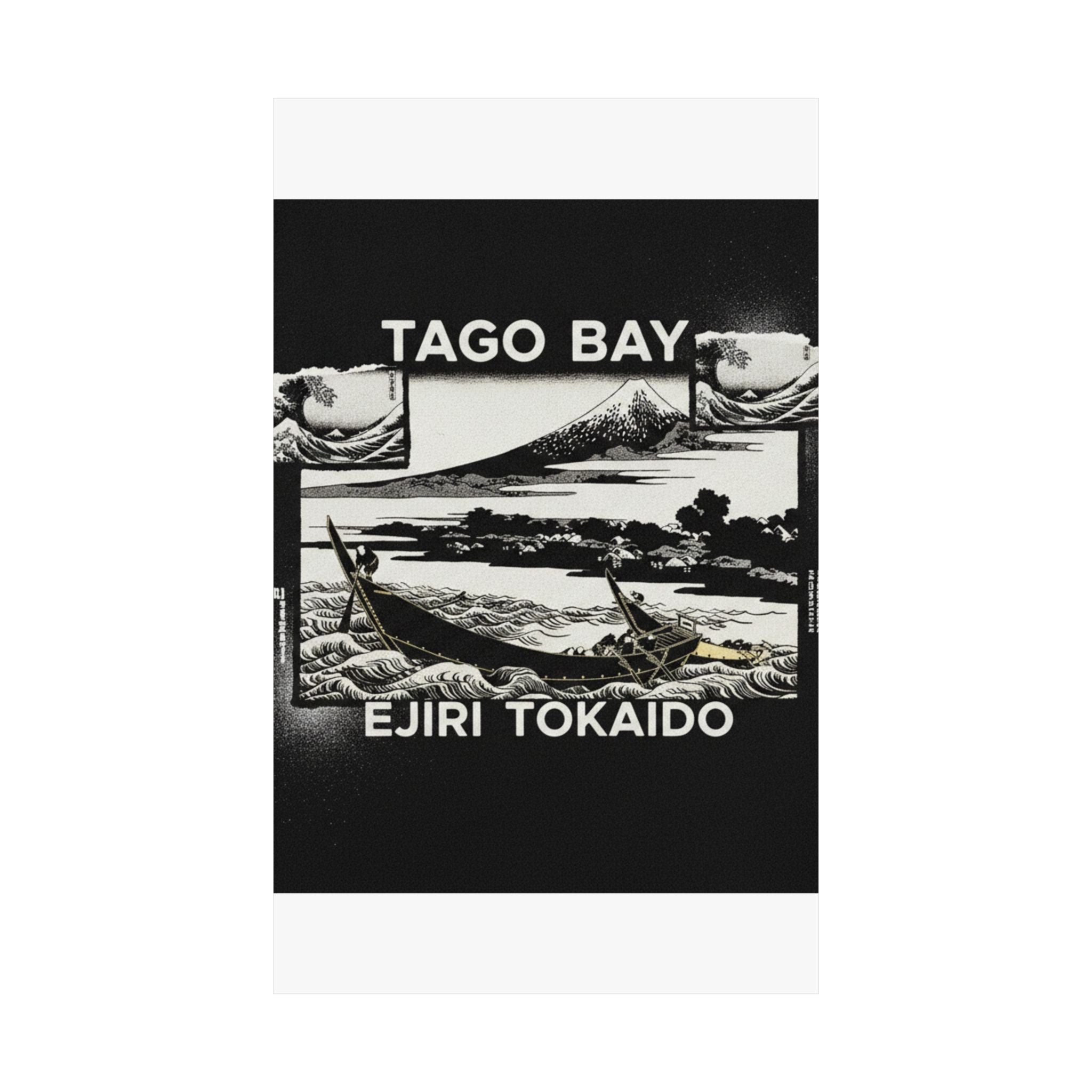 Streetwear Collage — Tago Bay Near Ejiri On The Tōkaidō (Tōkaidō Ejiri Tago No Ura Ryaku Zu), From Th — Matte Poster