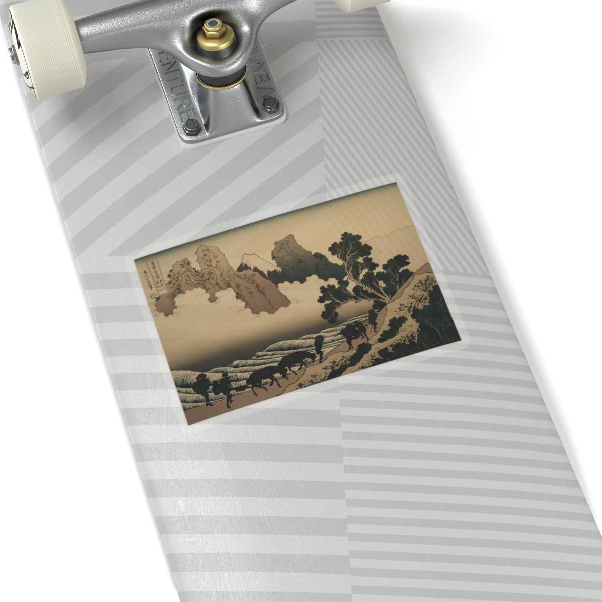 Scenic Nature — View From The Other Side Of Fuji From The Minobu River (Minobugawa Ura Fuji), Fr — Kiss-Cut Sticker
