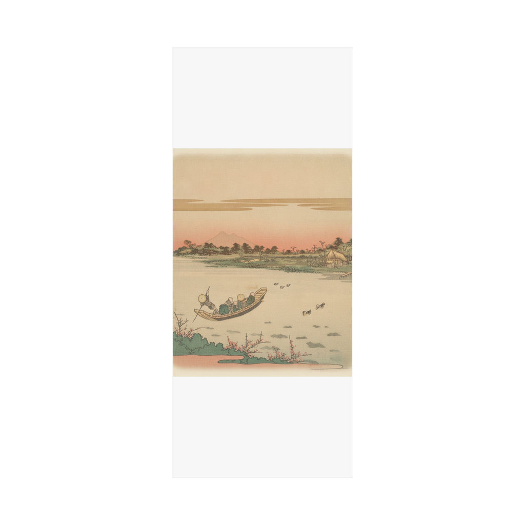 Southern Sunset — Boat Ferrying Across River — Matte Poster