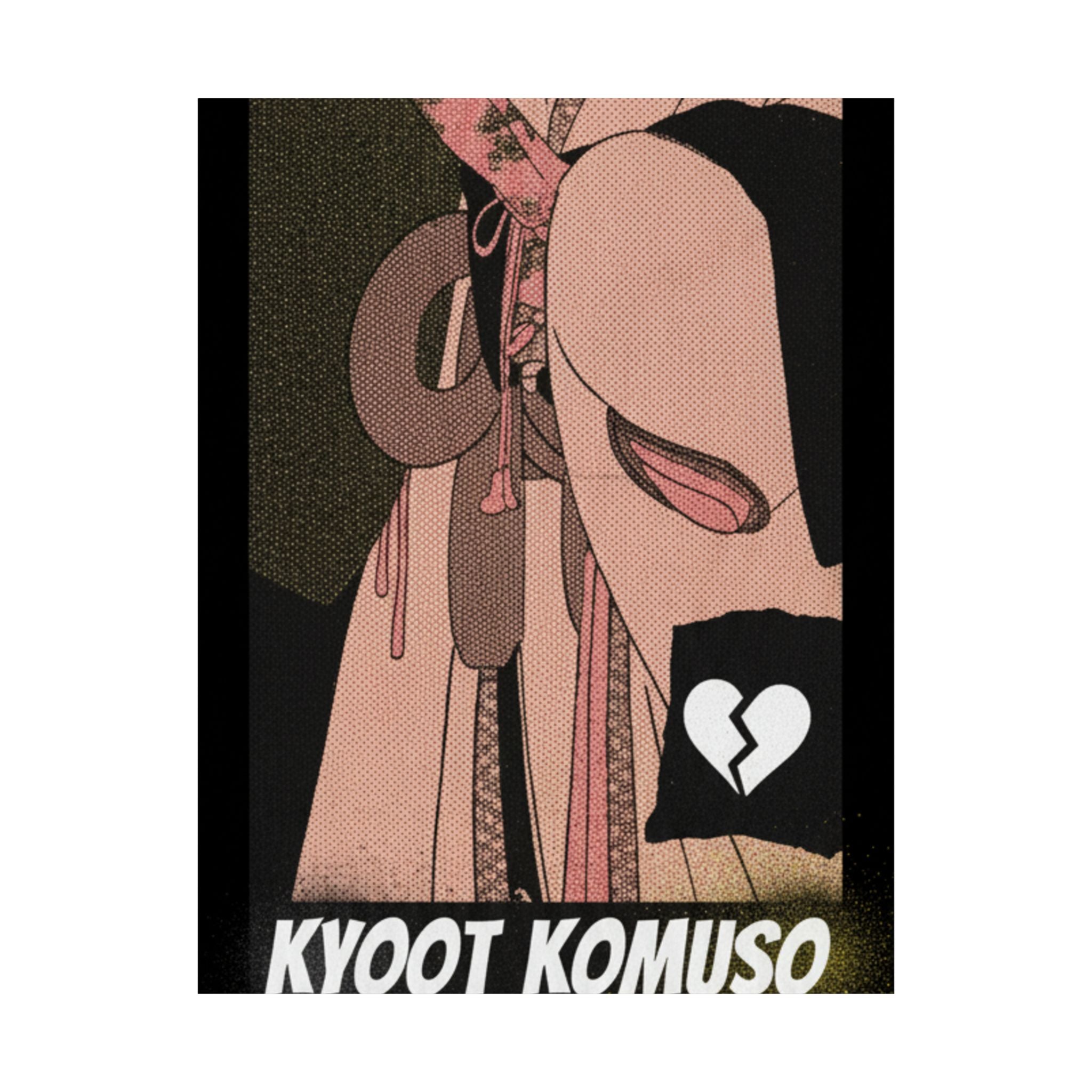 Streetwear Collage — A Girl As A Komuso — Matte Poster