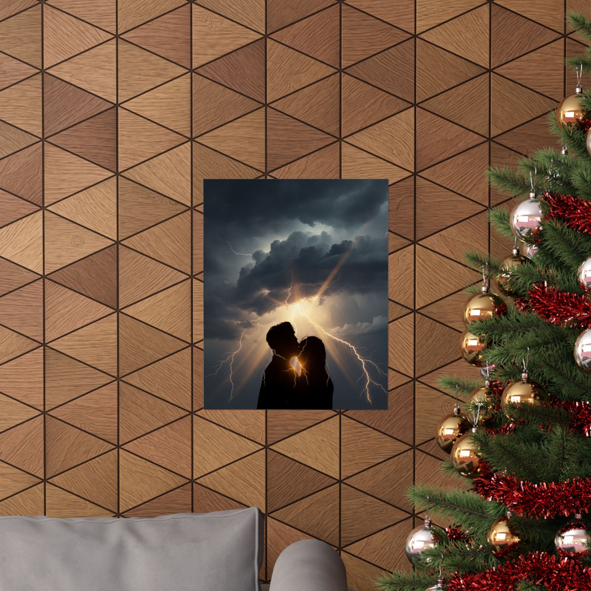 Dramatic Storm — Person — Matte Poster