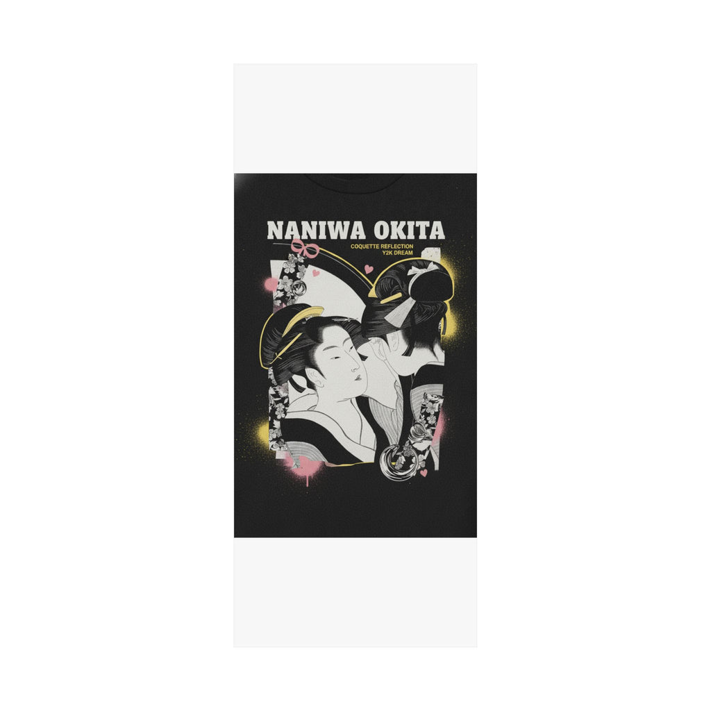 Streetwear Collage — Naniwa Okita Admiring Herself In A Mirror — Matte Poster