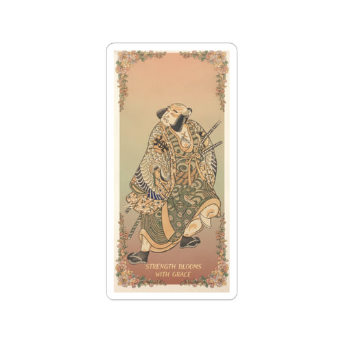 Affirmation — The Actor Nakamura Nakazo As A Warrior — Kiss-Cut Sticker