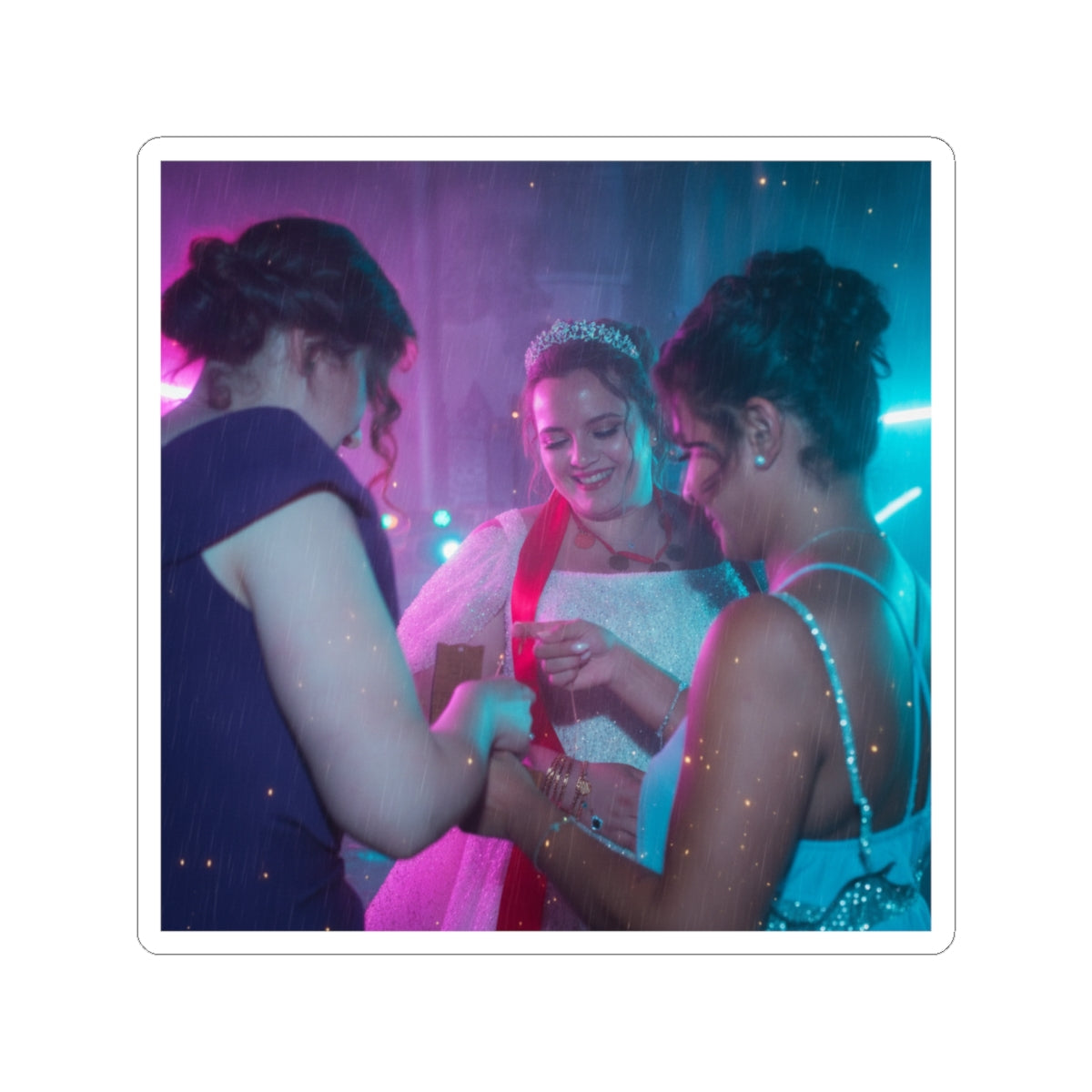 Neon Noir — Person — Kiss-Cut Sticker