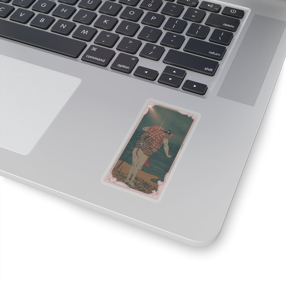 Cinematic — The Actor Otani Hiroemon Iii As Man Ready To Wade Into The Sea With A Drawn Swor — Kiss-Cut Sticker
