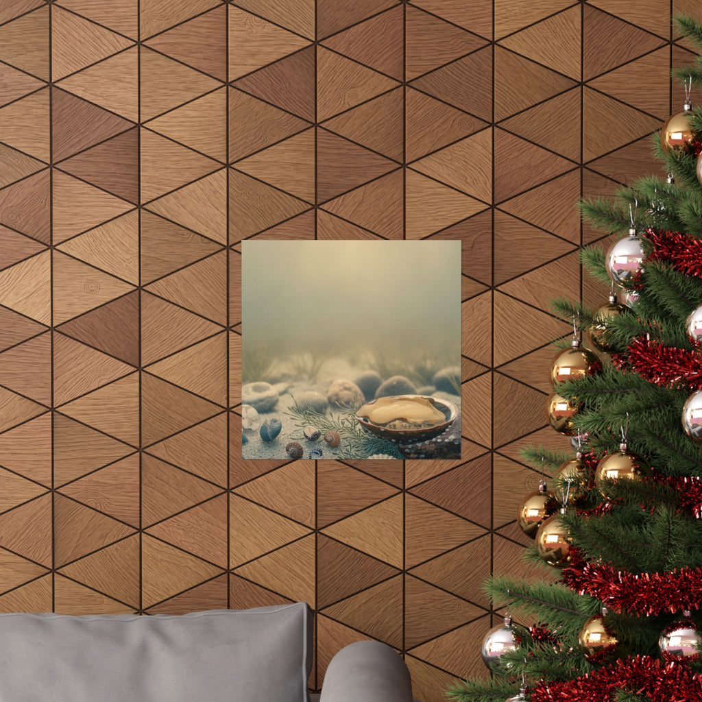 Scenic Nature — Shells Under Water — Matte Poster