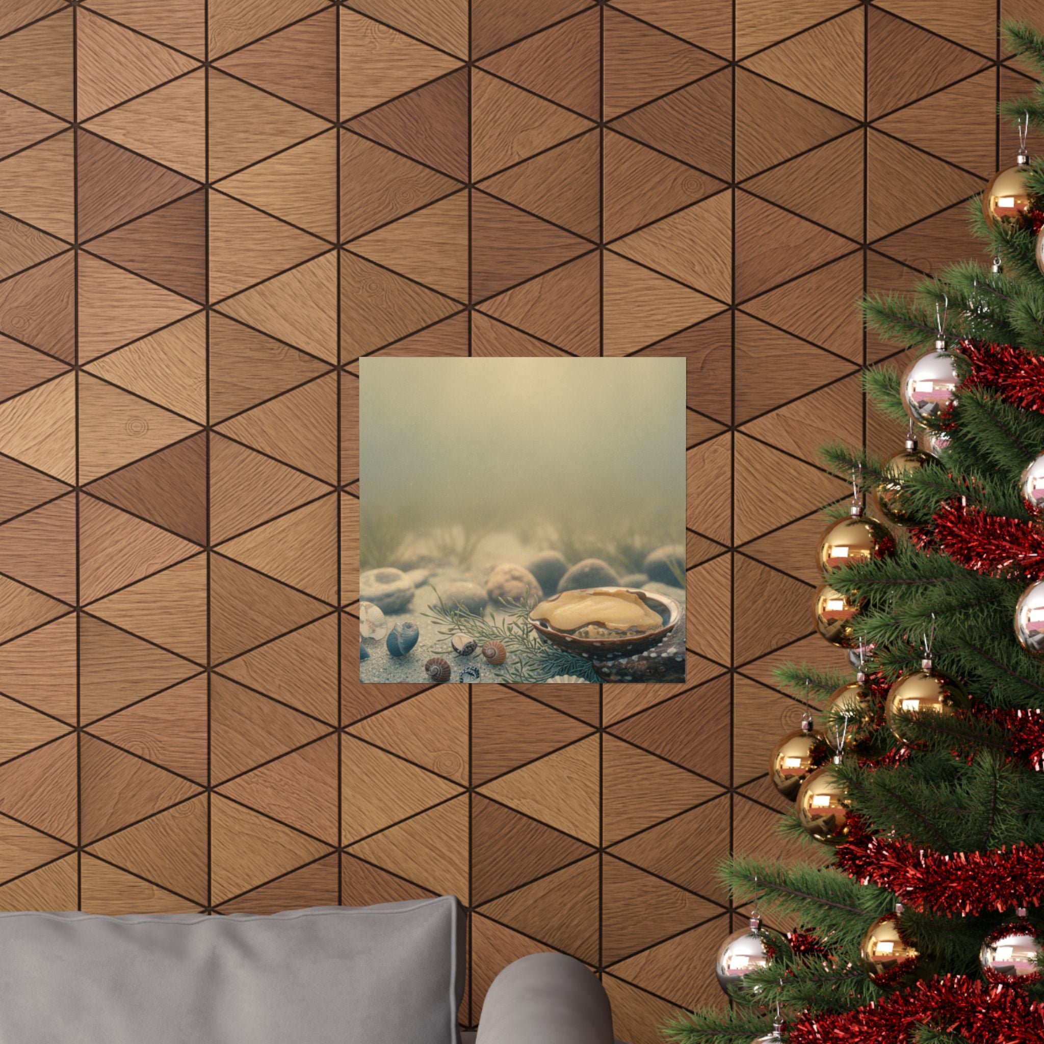 Scenic Nature — Shells Under Water — Matte Poster