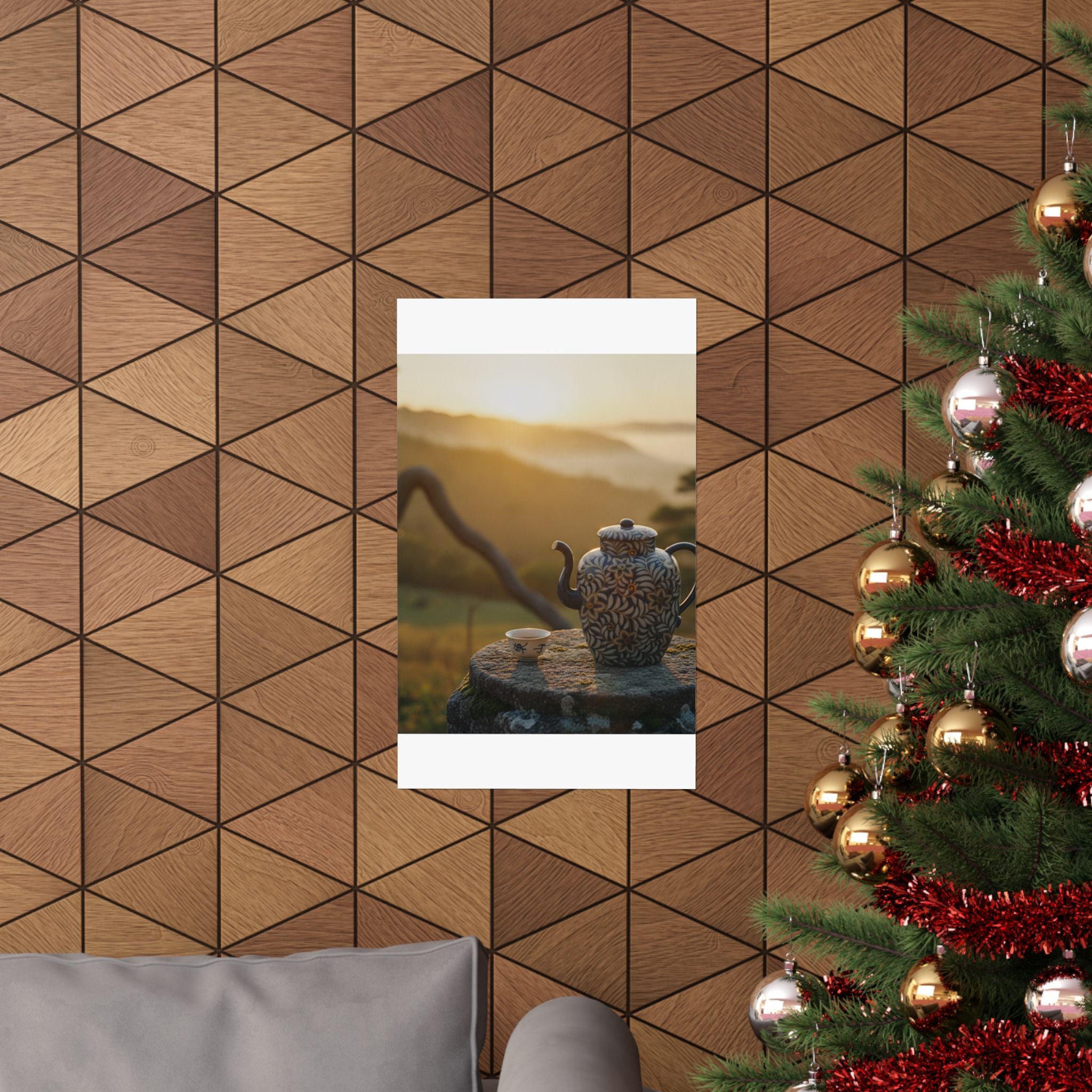 Scenic Nature — Wine Pot And Cup — Matte Poster
