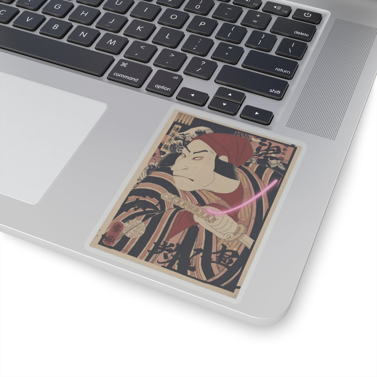 Japanese Street — Nakamura Nakazo Ii As Prince Koretaka Disguised In The Play Ōshukubai Koi No Hat — Kiss-Cut Sticker