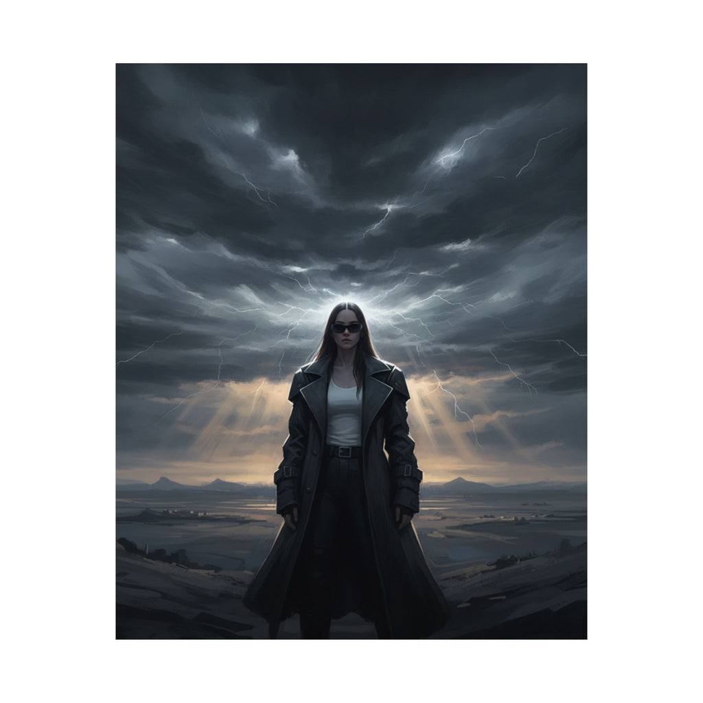 Dramatic Storm — Person — Matte Poster