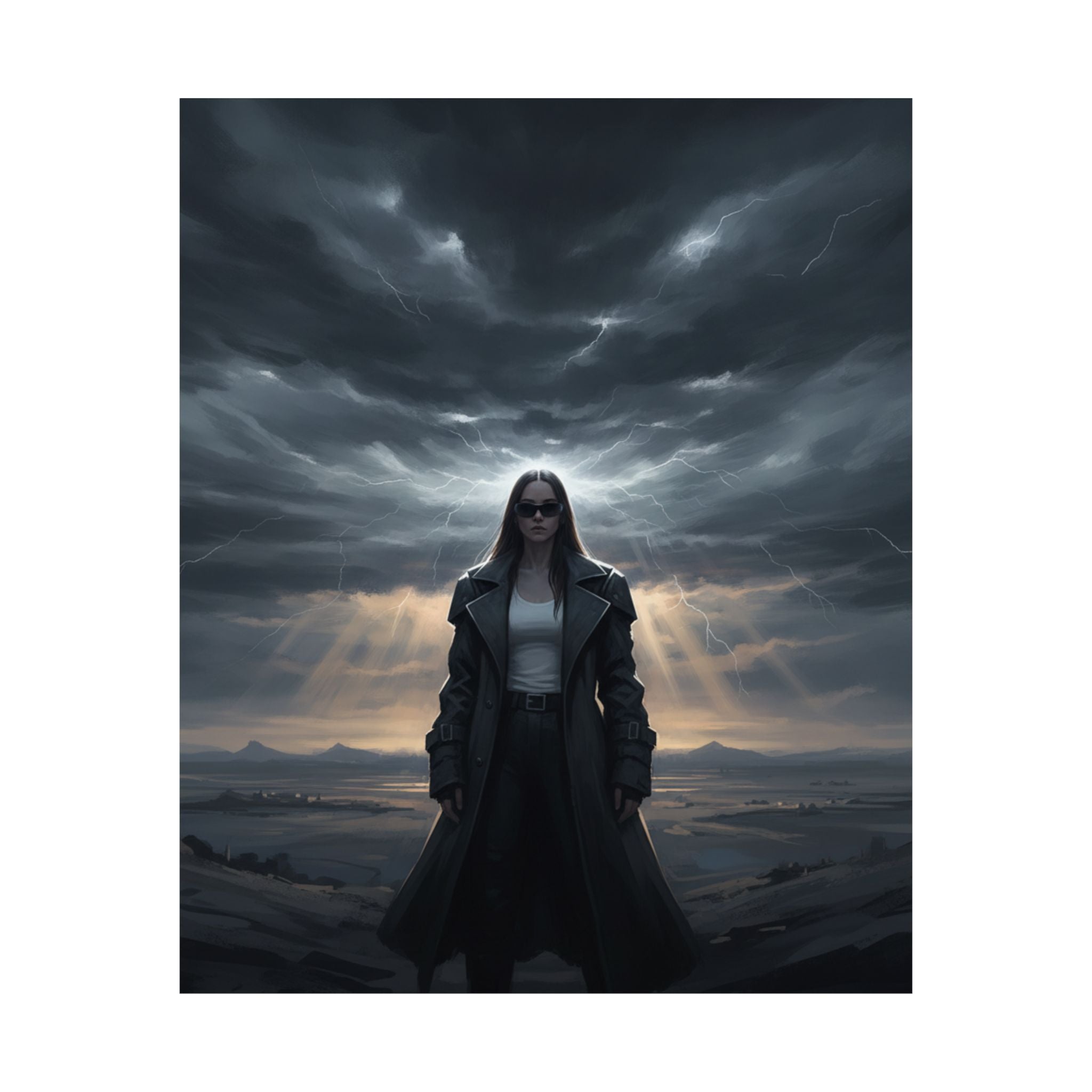 Dramatic Storm — Person — Matte Poster