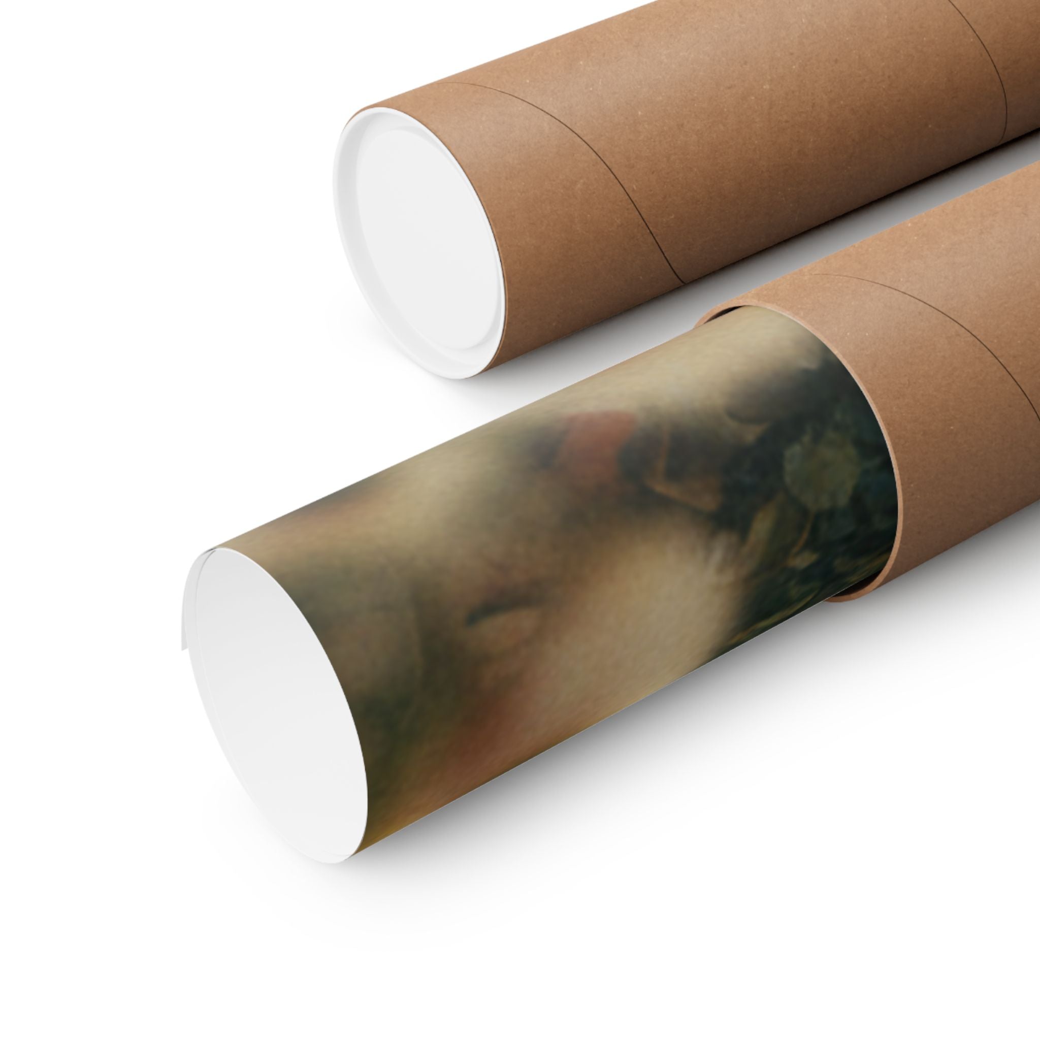 Scenic Nature — Courtesan With Book And Hair-Pin — Matte Poster