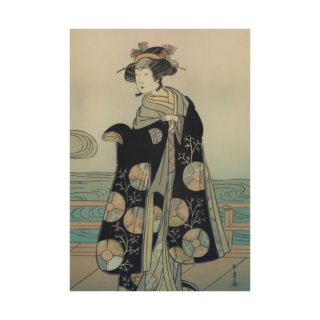 Affirmation — Yoshizawa Iroha As A Woman Standing On The Engawa Of A House By A River — Matte Poster