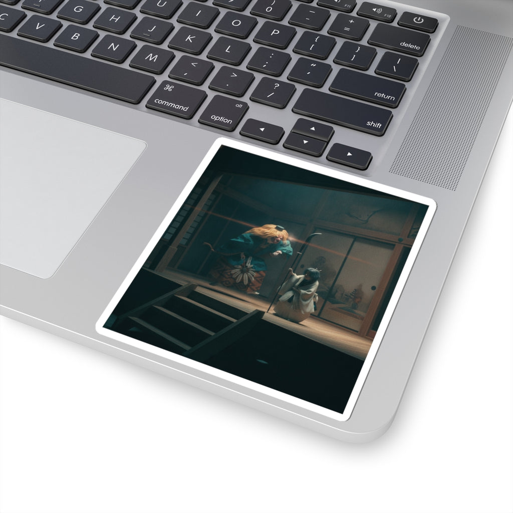 Cinematic — Scene From Noh Dance — Kiss-Cut Sticker