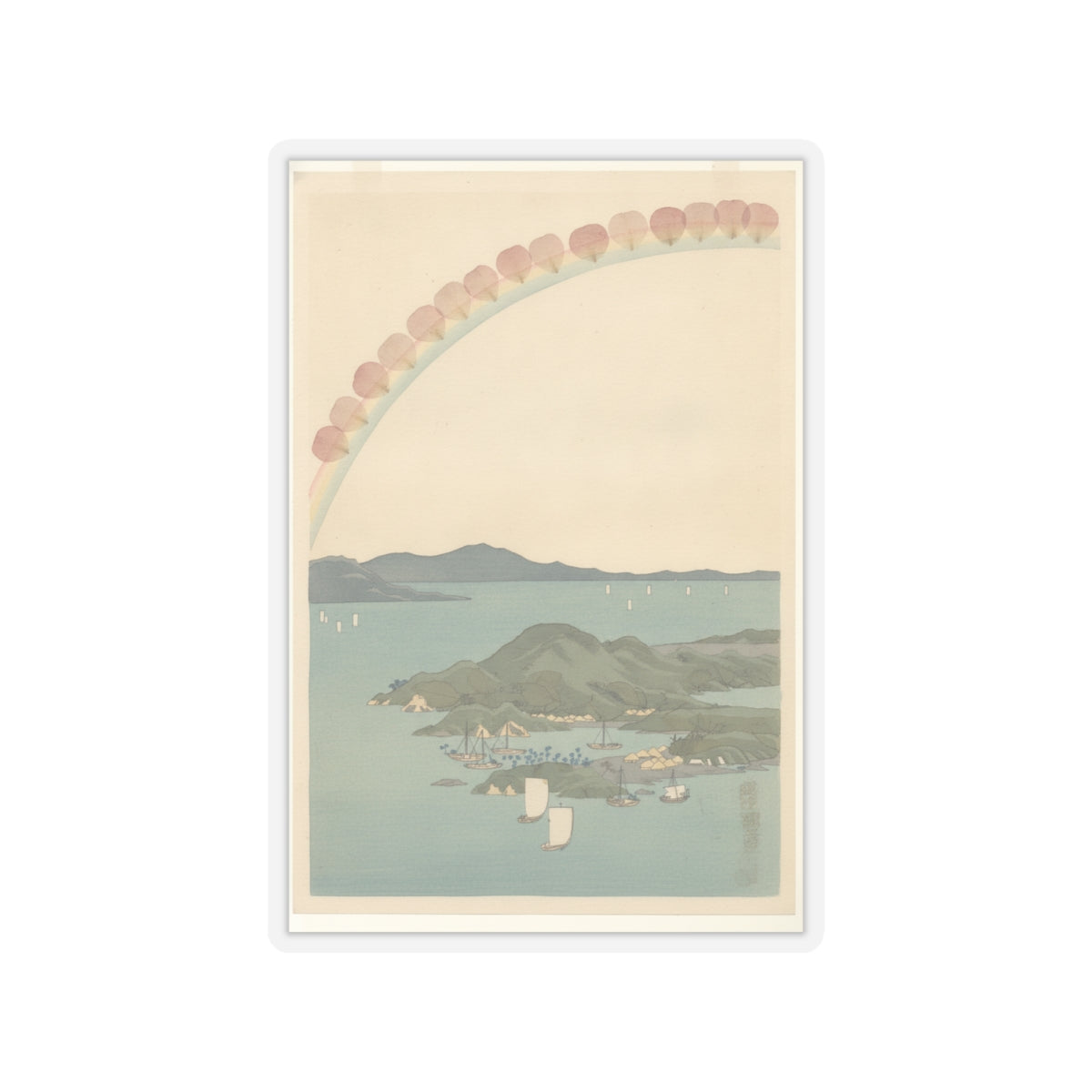 Botanical — Tsushima Kaigan Yubare — Kiss-Cut Sticker