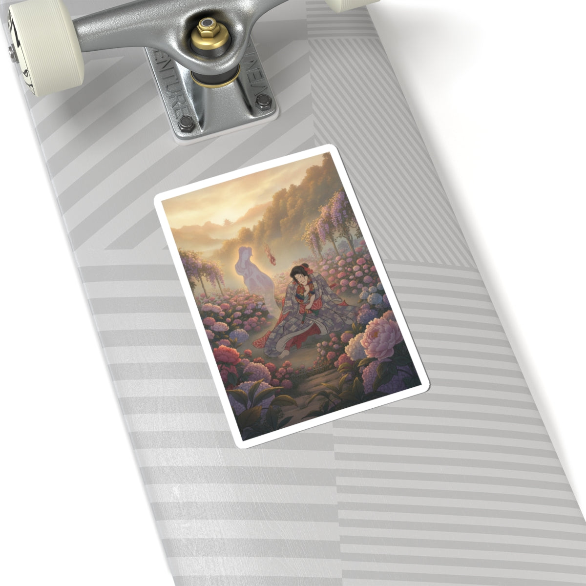 Scenic Nature — Toriyama Akinari Terutada With Ghost; (The Lavender Chapter) — Kiss-Cut Sticker