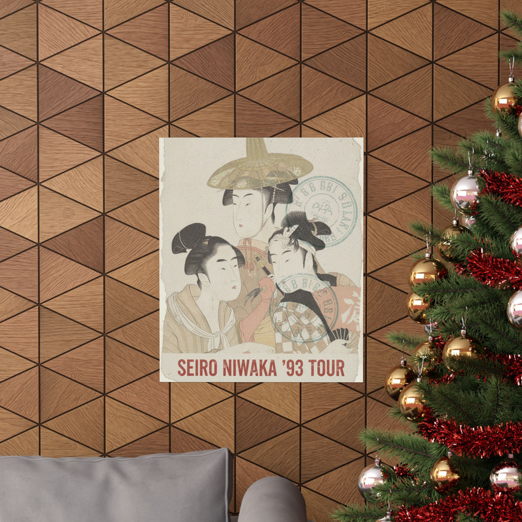 Vintage Bootleg — Seiro Niwaka Onna Geisha No Bu Tojin Shishi Sumo — Matte Poster