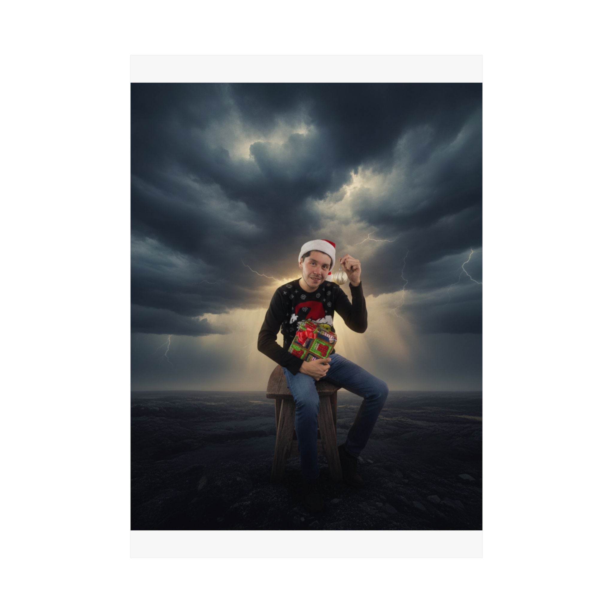 Dramatic Storm — Person — Matte Poster