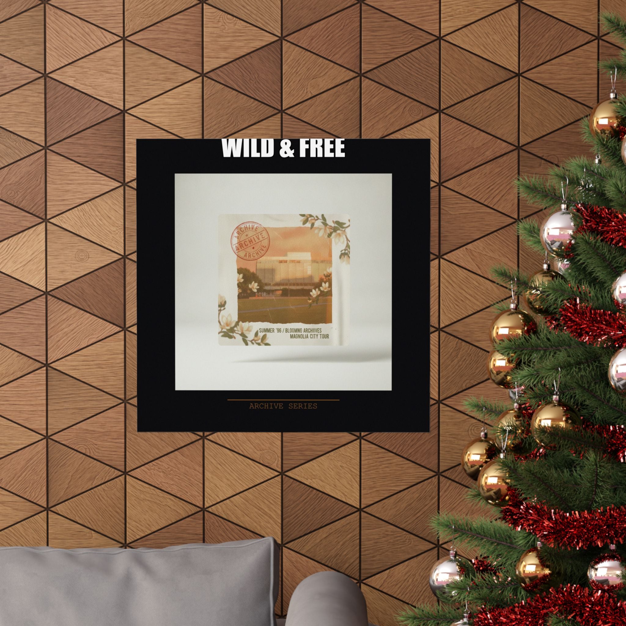 WILD & FREE Vintage Magnolia Archive Matte Poster