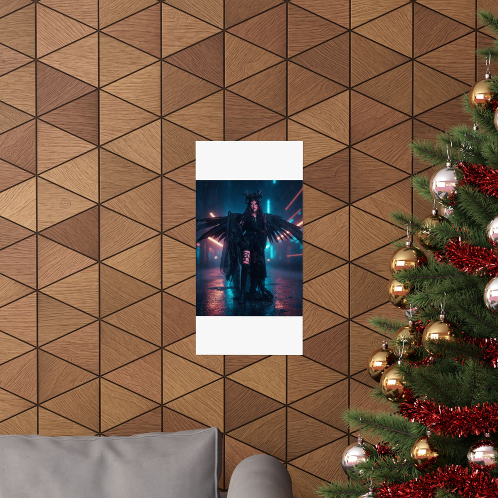 Neon Noir — Person — Matte Poster
