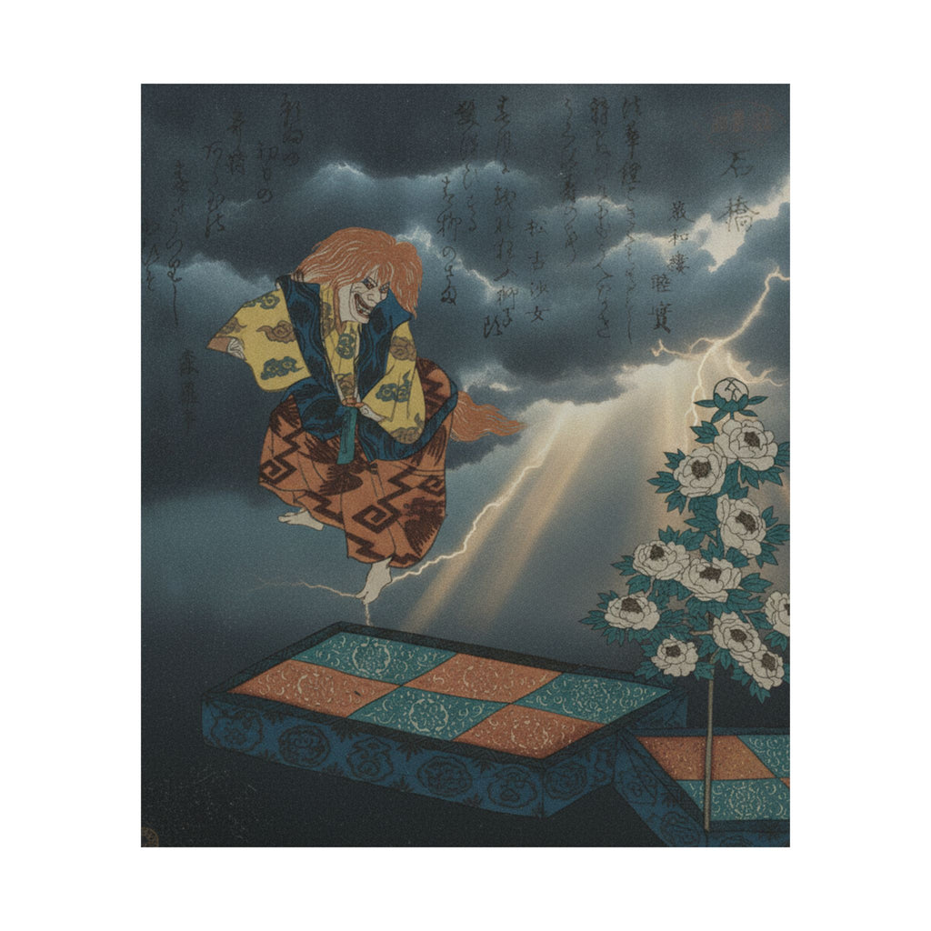 Dramatic Storm — Scene From Noh Dance — Matte Poster