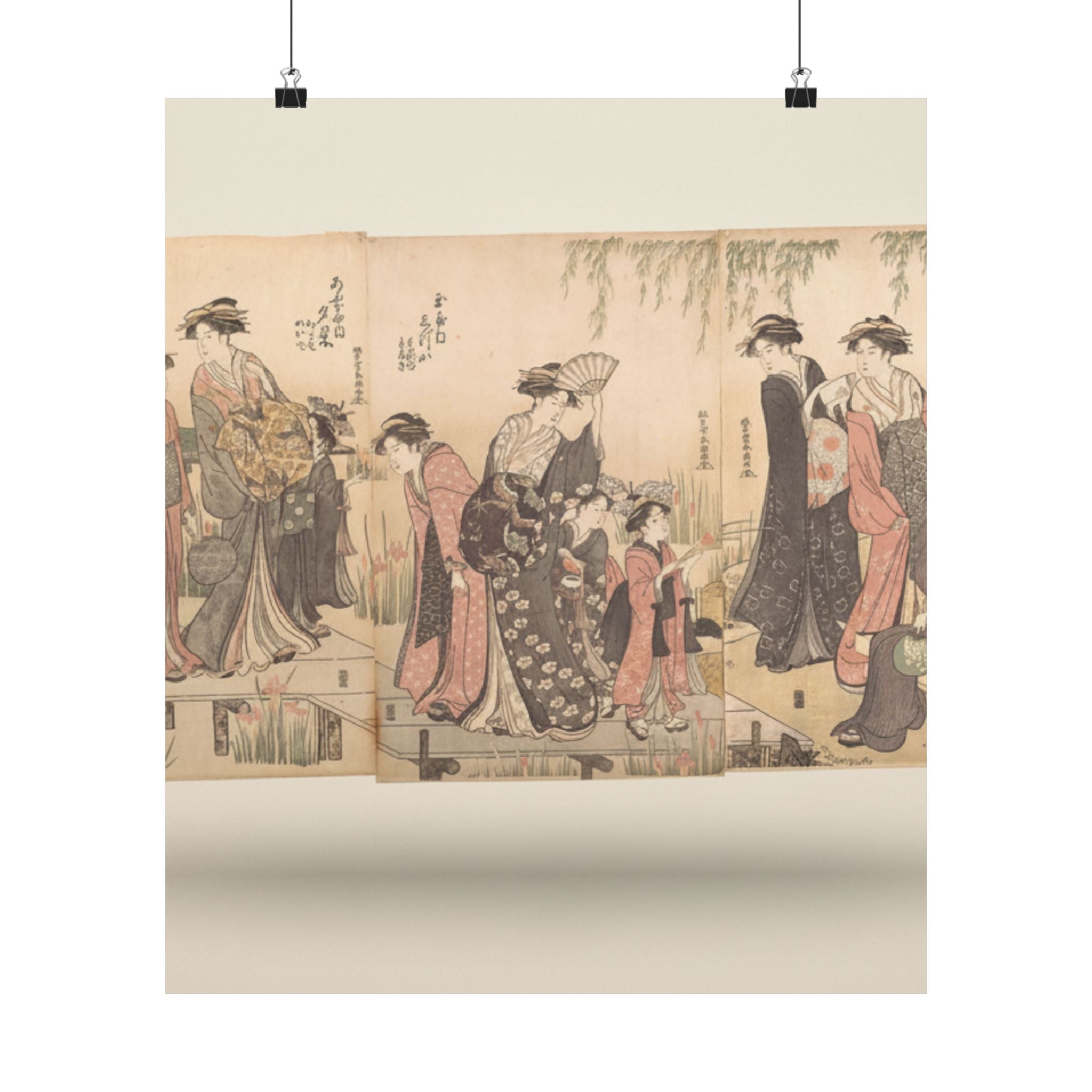 Product Marketing — Courtesans In An Iris Garden — Matte Poster