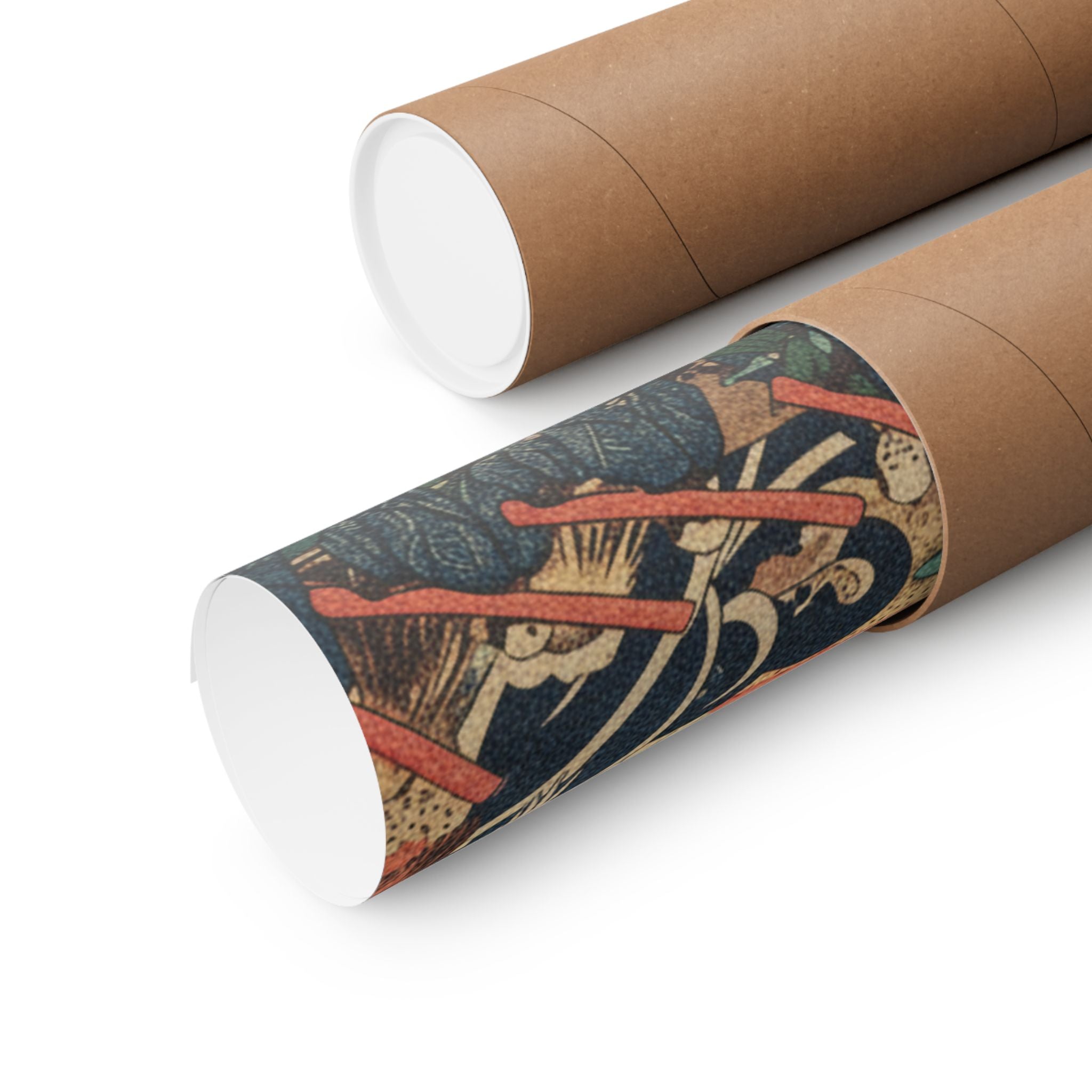 Japanese Street — Fuji Seen In The Distance From Senju Pleasure Quarter (Senju Kagai Yori Chōbō No — Matte Poster